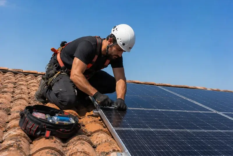 Maintenance et monitoring de panneaux solaires à Massingy