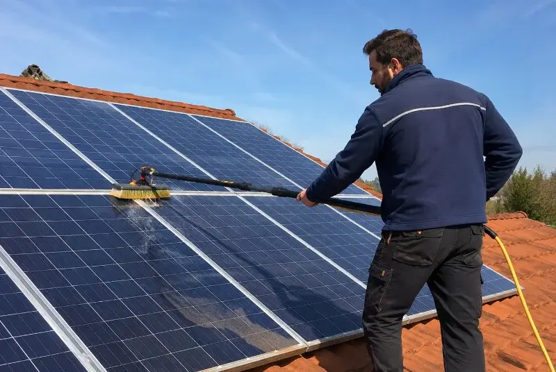 Nettoyage et entretien de panneaux solaires à Massingy
